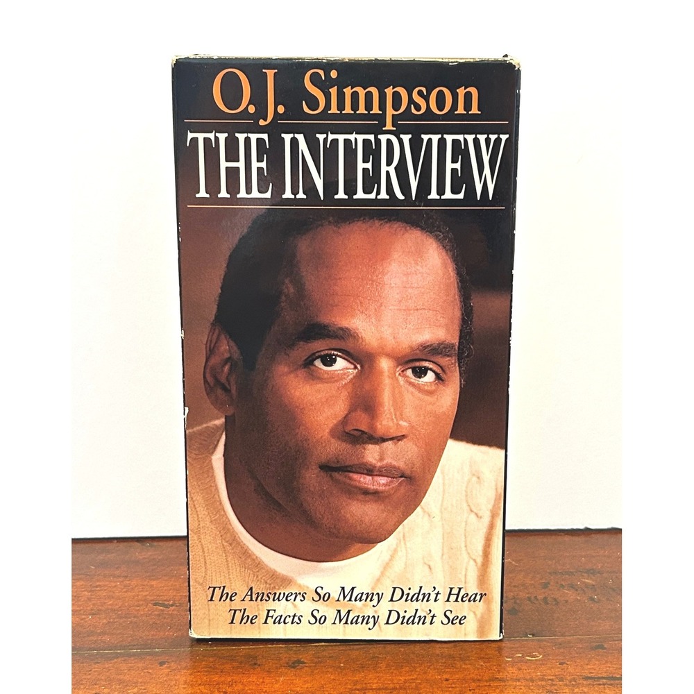 O.J. Simpson The Interview VHS 1996 Documentary OJ Nicole Vintage
